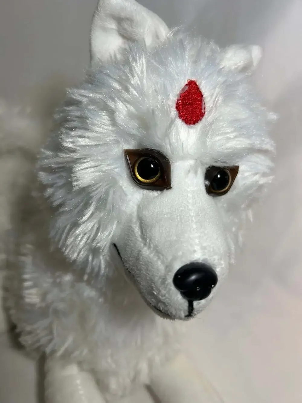 Nine Tails White Fox Plush 12” not including its tails!